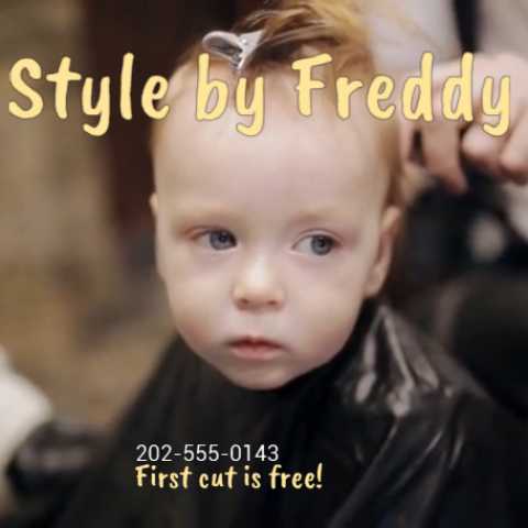 Kids 1st cut is free