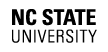 North Carolina State University logo.